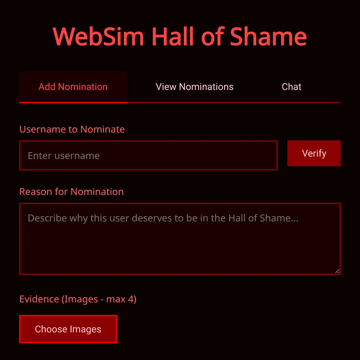 WebSim Hall of Shame