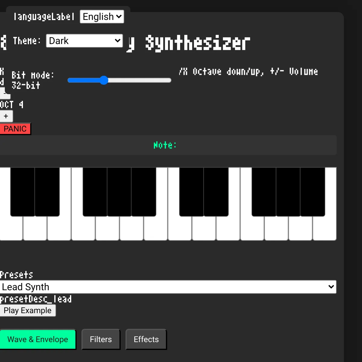 8-bit Game Boy Synthesizer