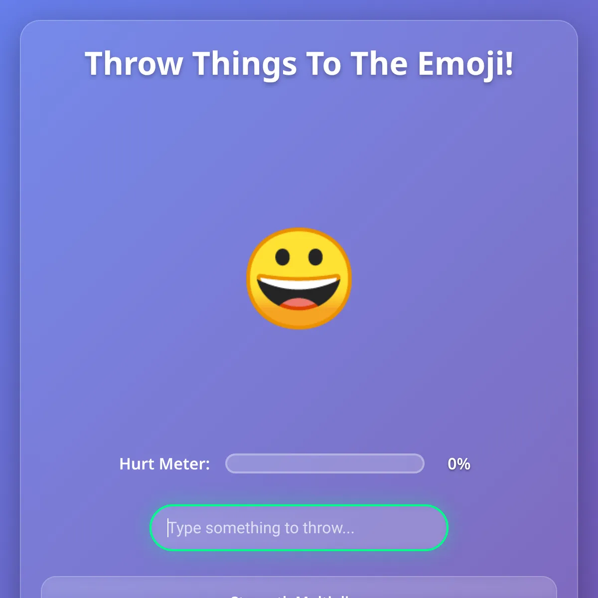 Throw Things To The Emoji!