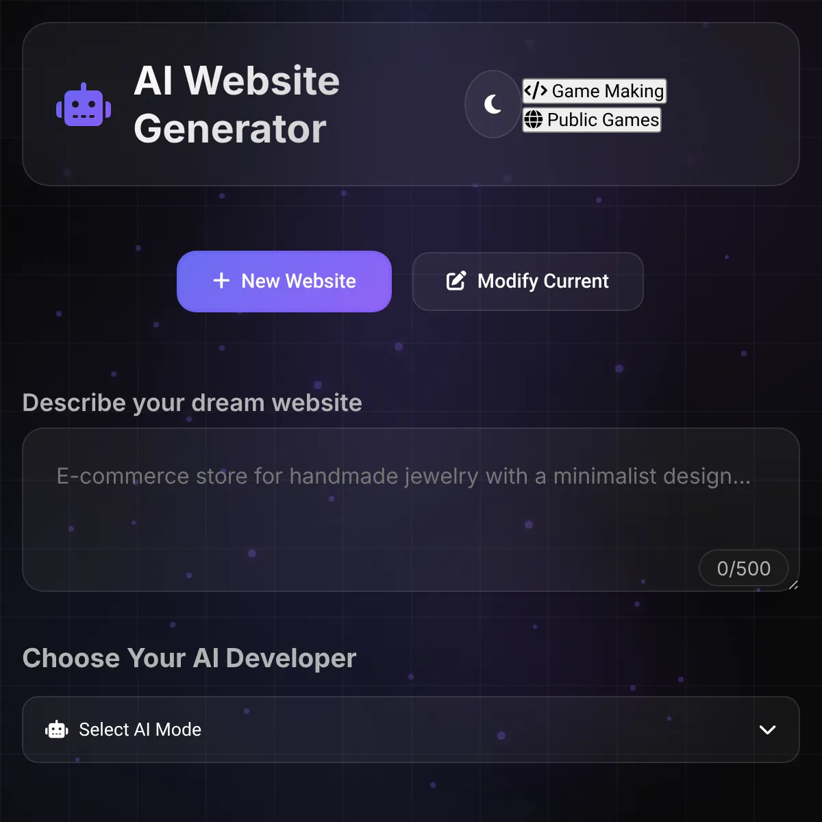 AI Website Generator