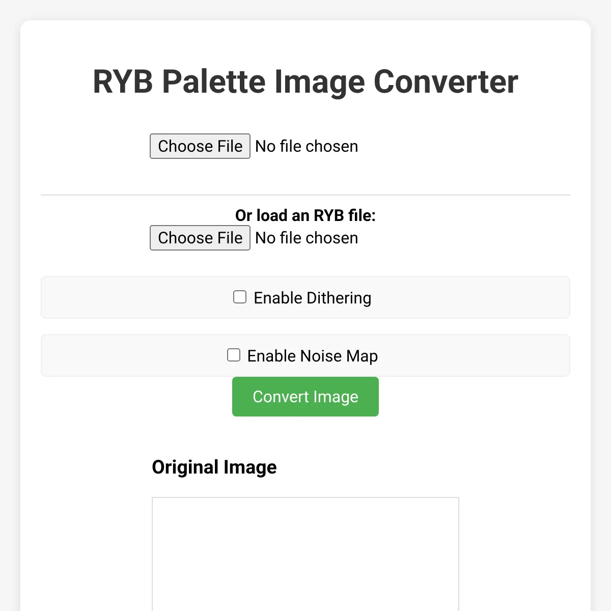 RYB Palette Image Converter