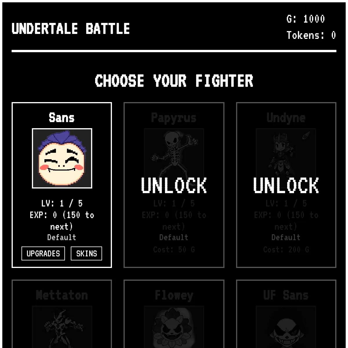 Undertale Battle Sim