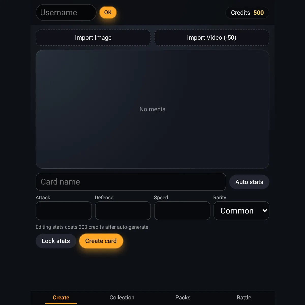image/video to card