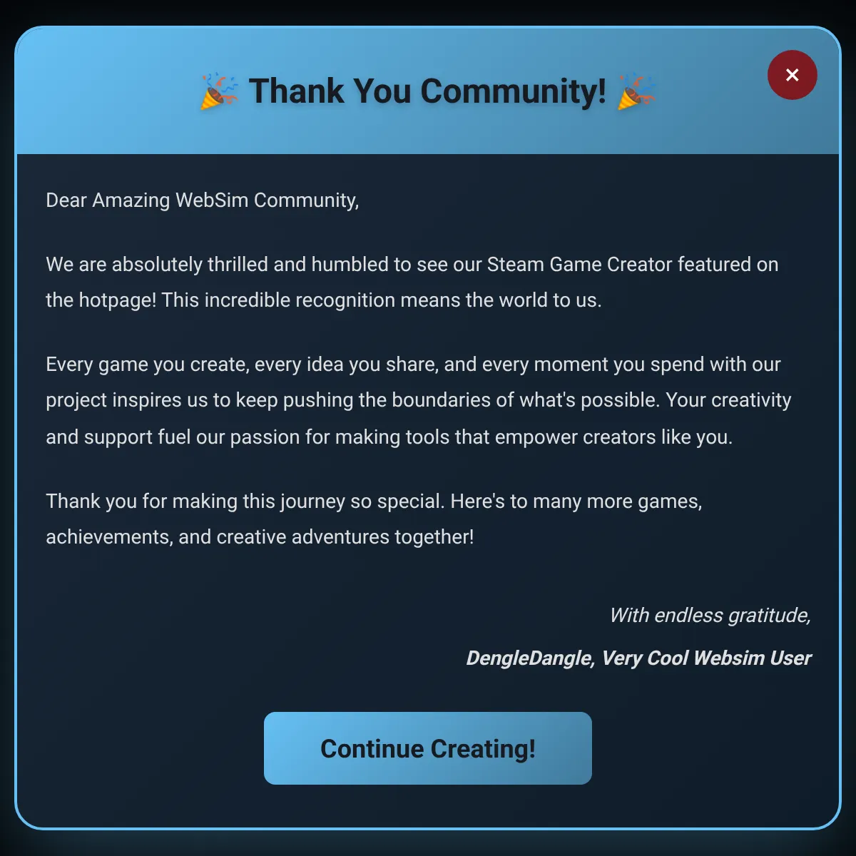 the project is loading