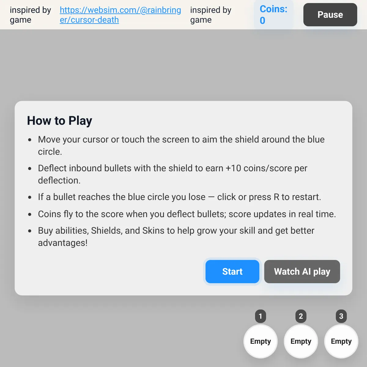 the project is loading