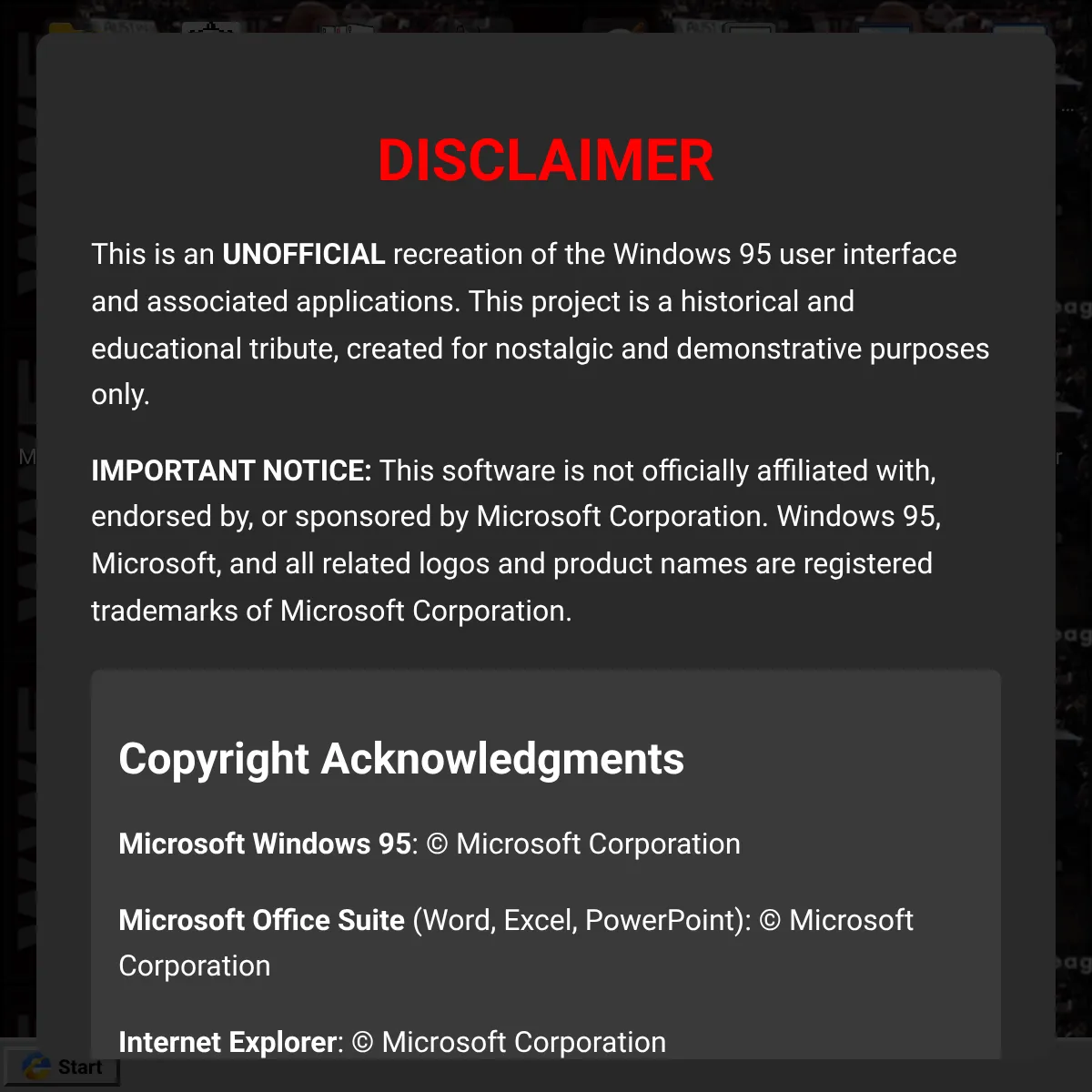 the project is loading