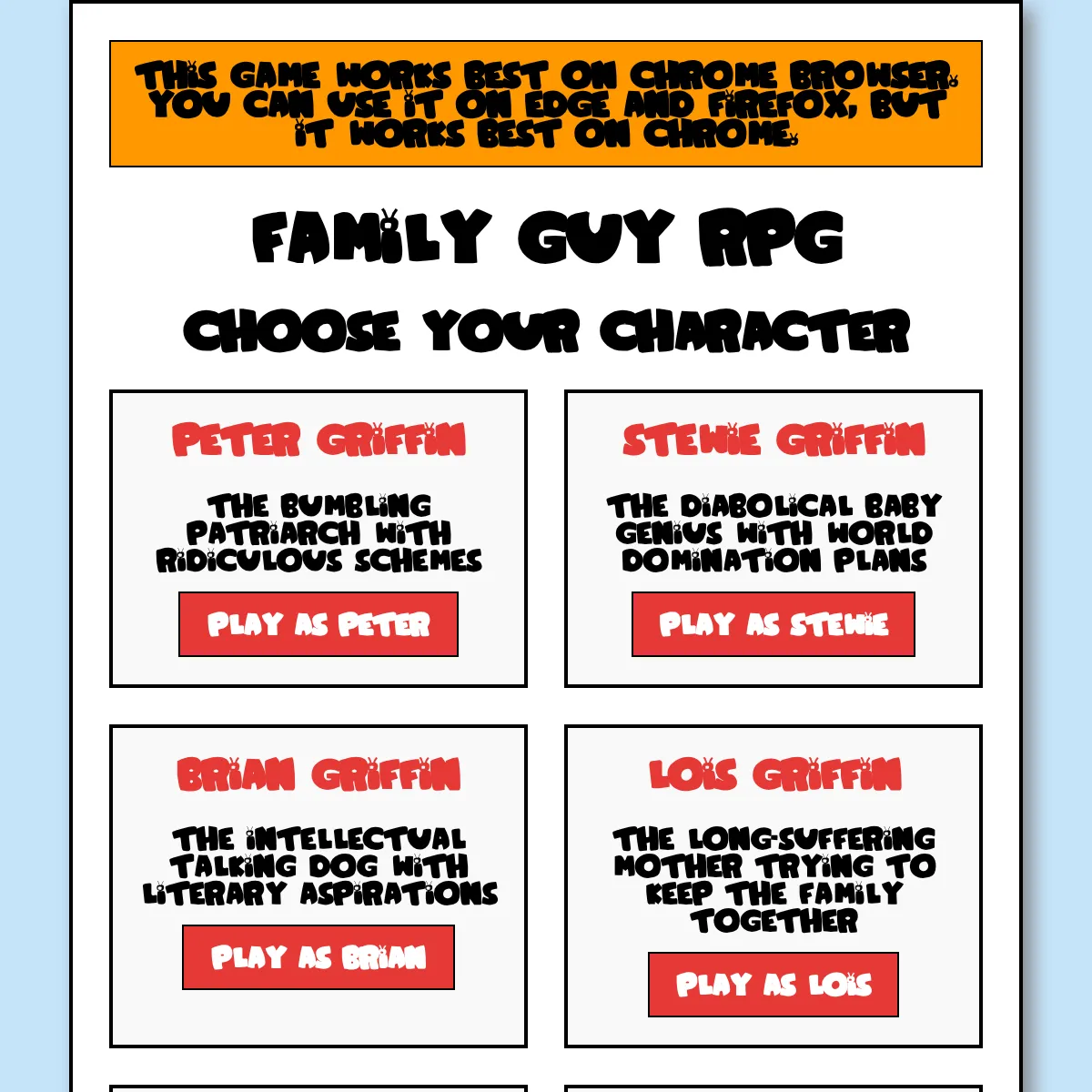 Family Guy RPG