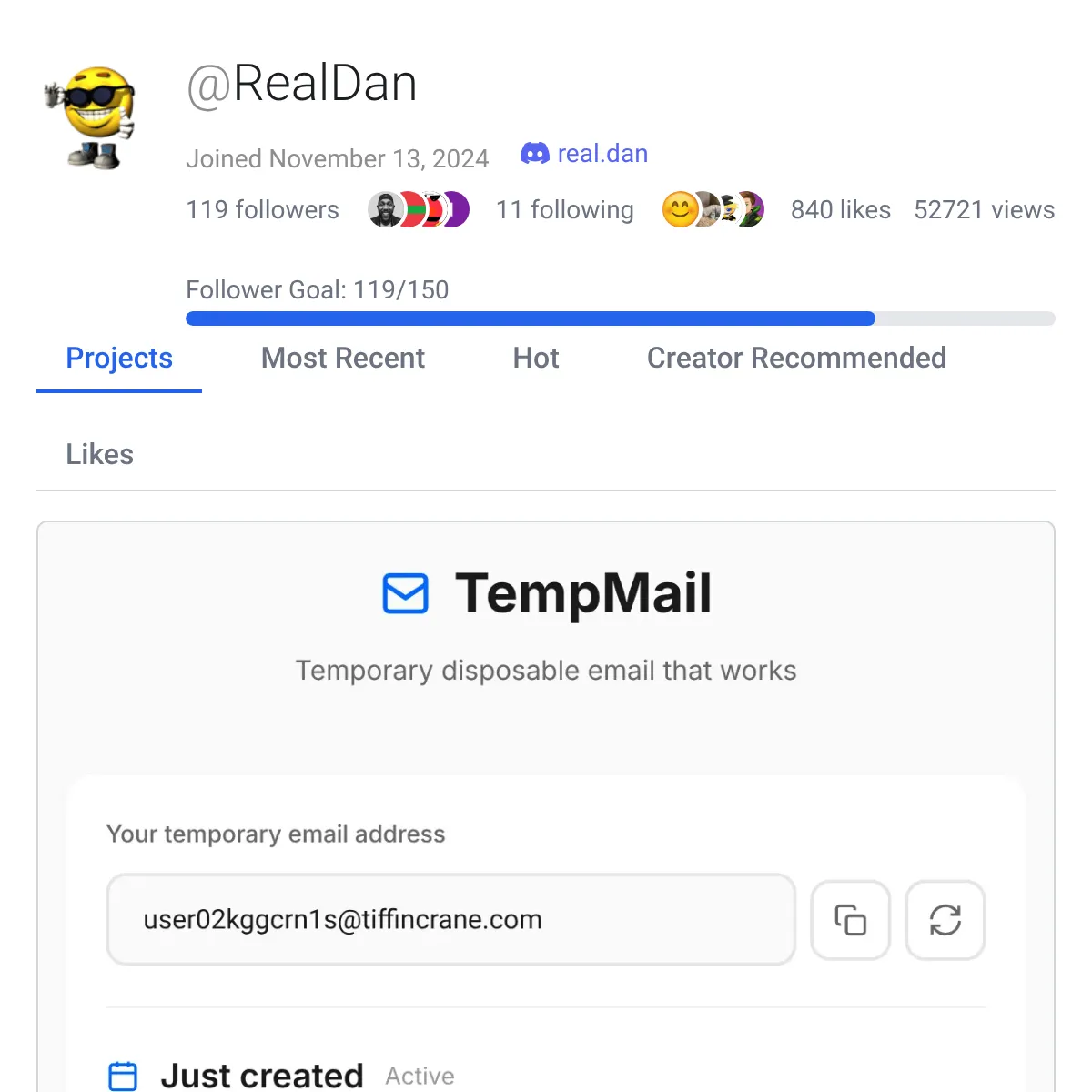 the project is loading