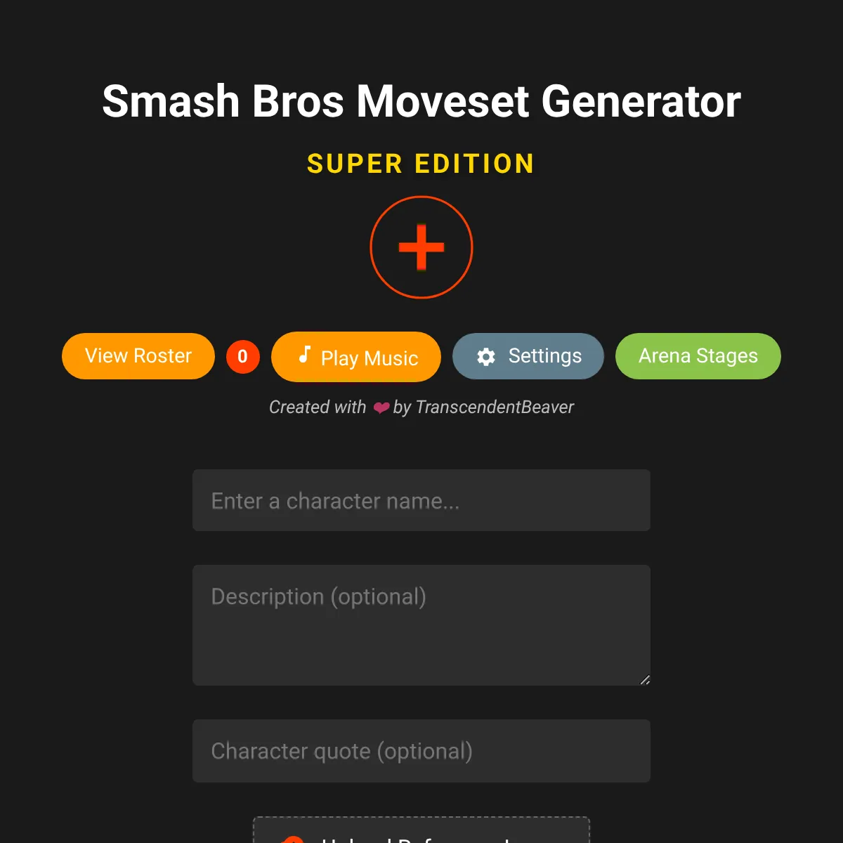 Smash Bros Moveset Generator