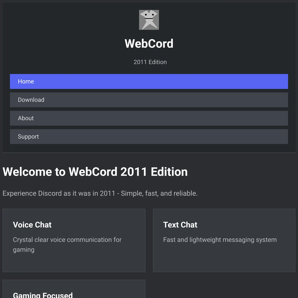 WebCord - Free Chat , Make Friends Site