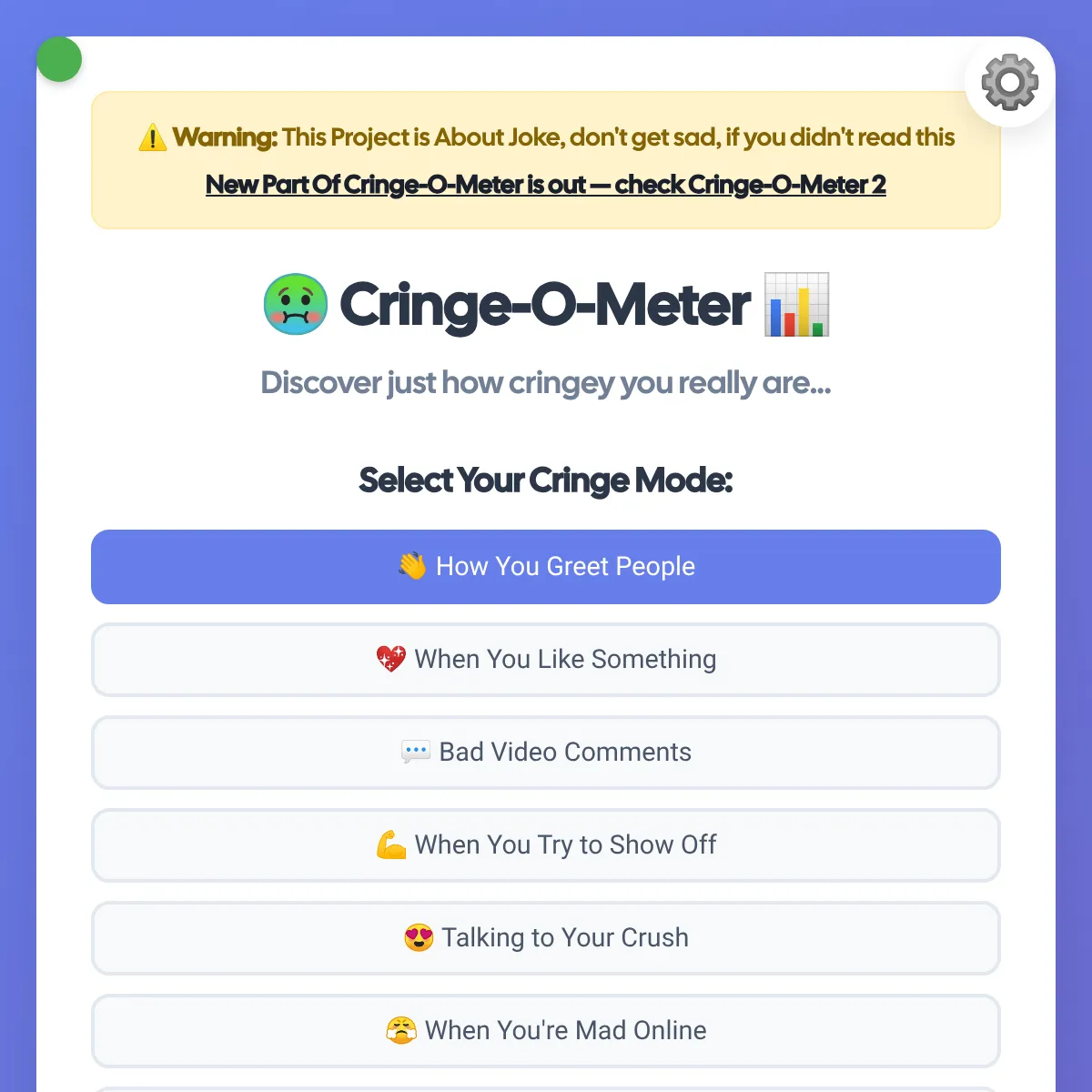 the project is loading