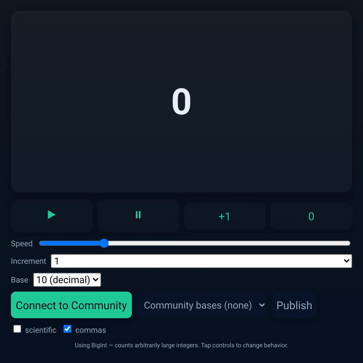 Counting to Infinity