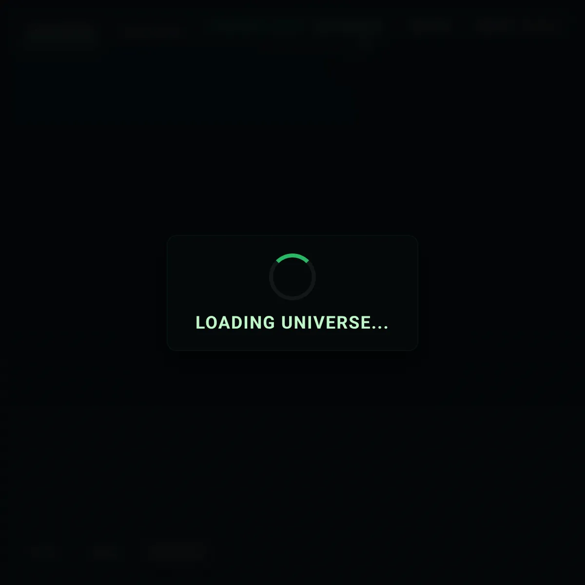 the project is loading