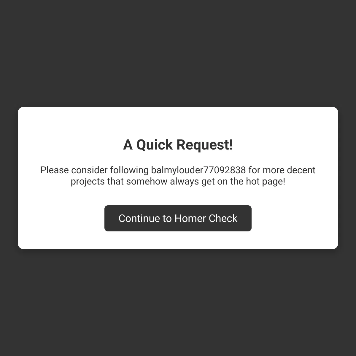 the project is loading