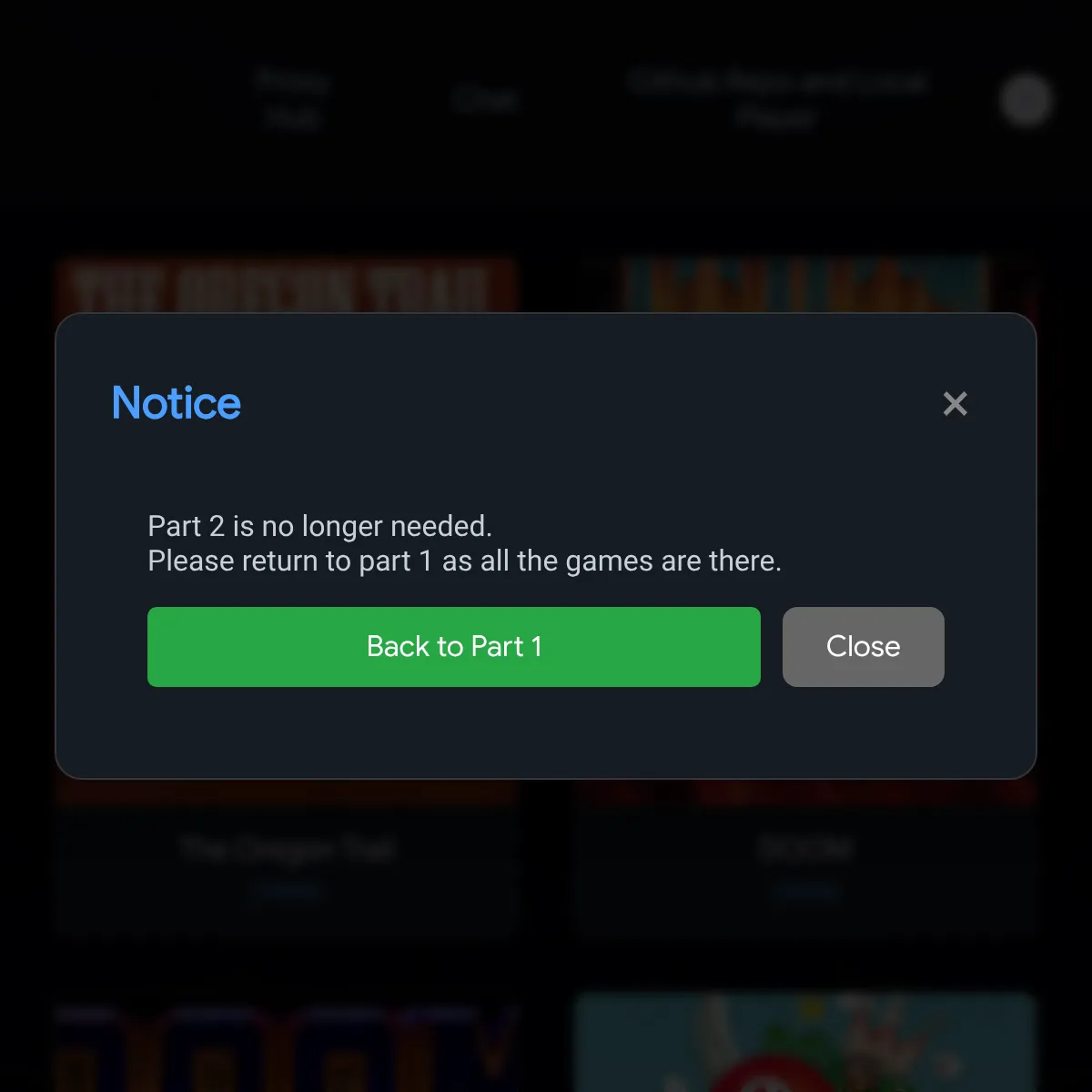 the project is loading