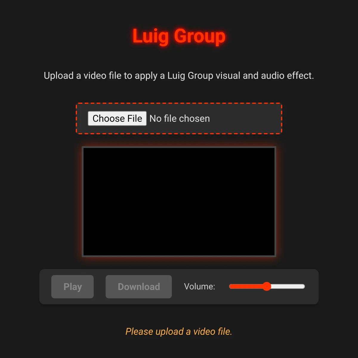 the project is loading