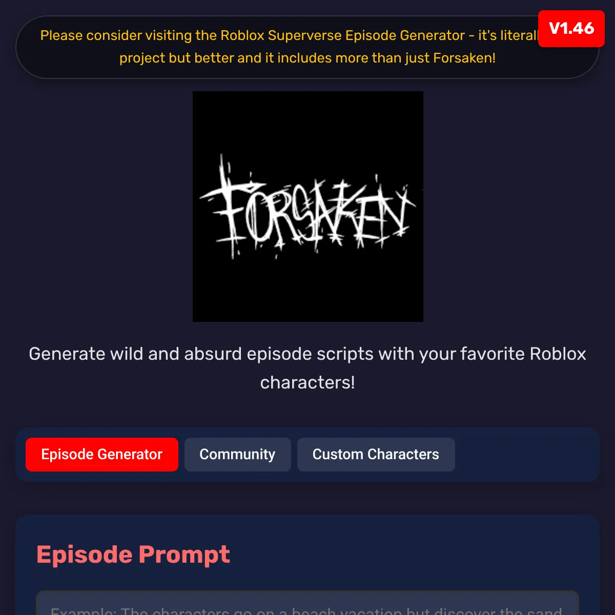 the project is loading