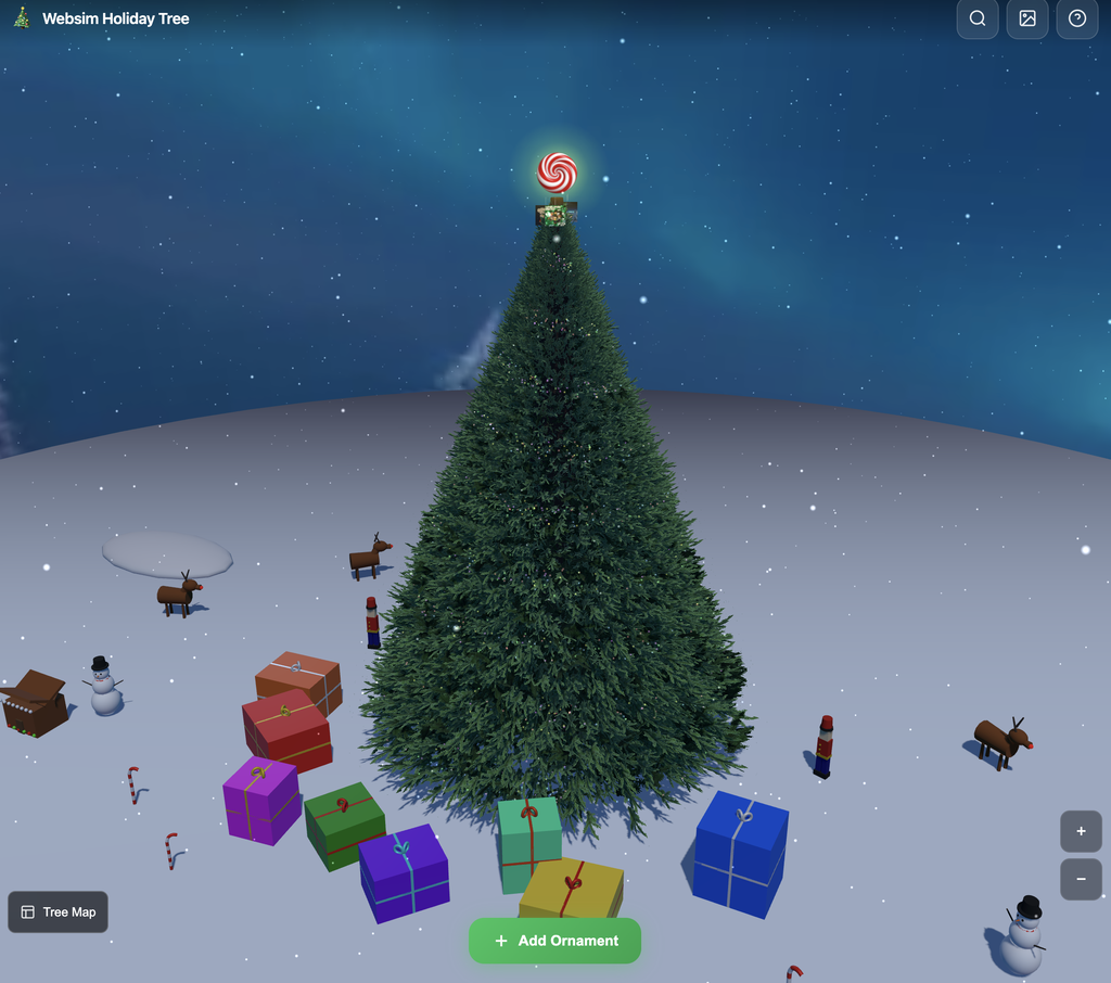 Websim Holiday Tree
