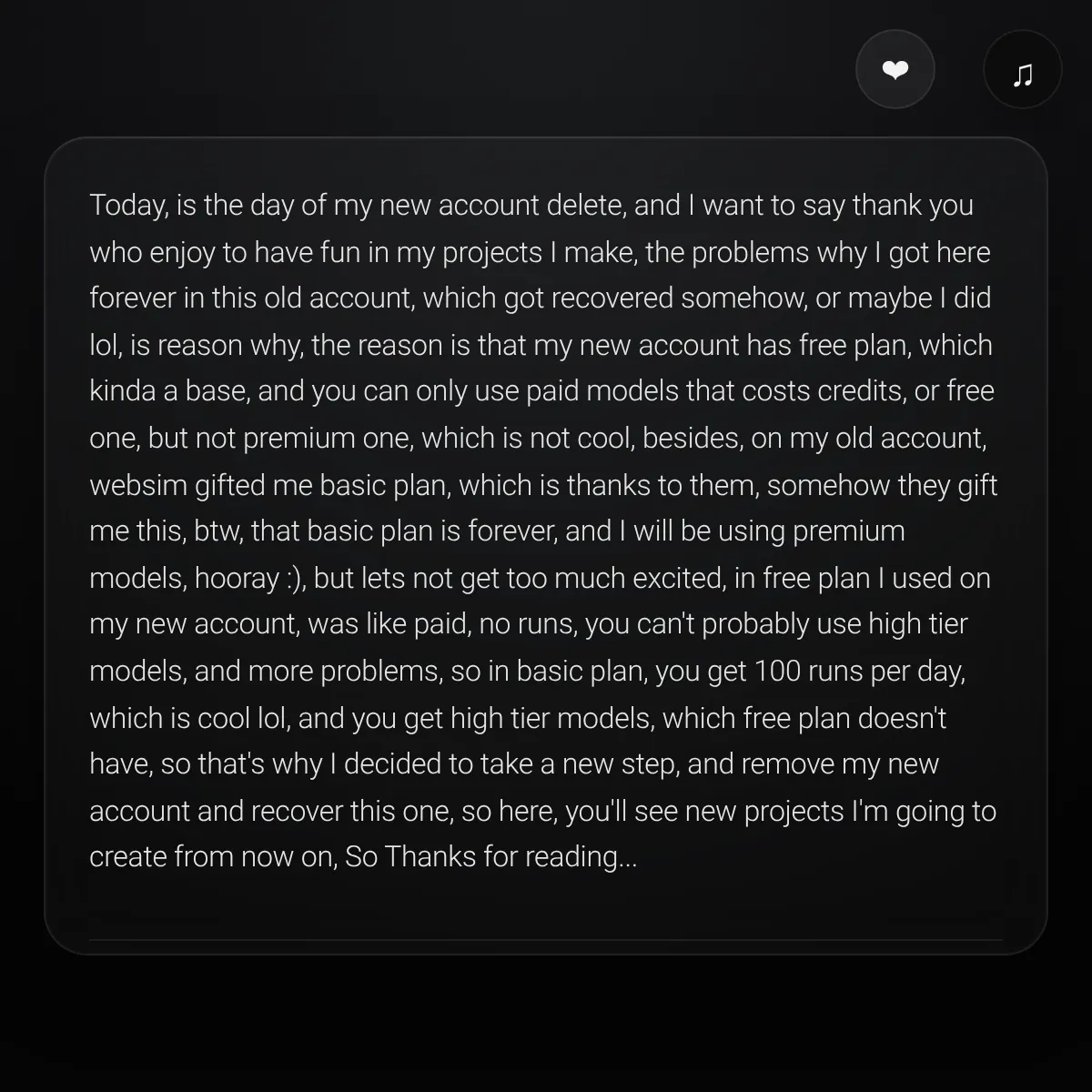 the project is loading