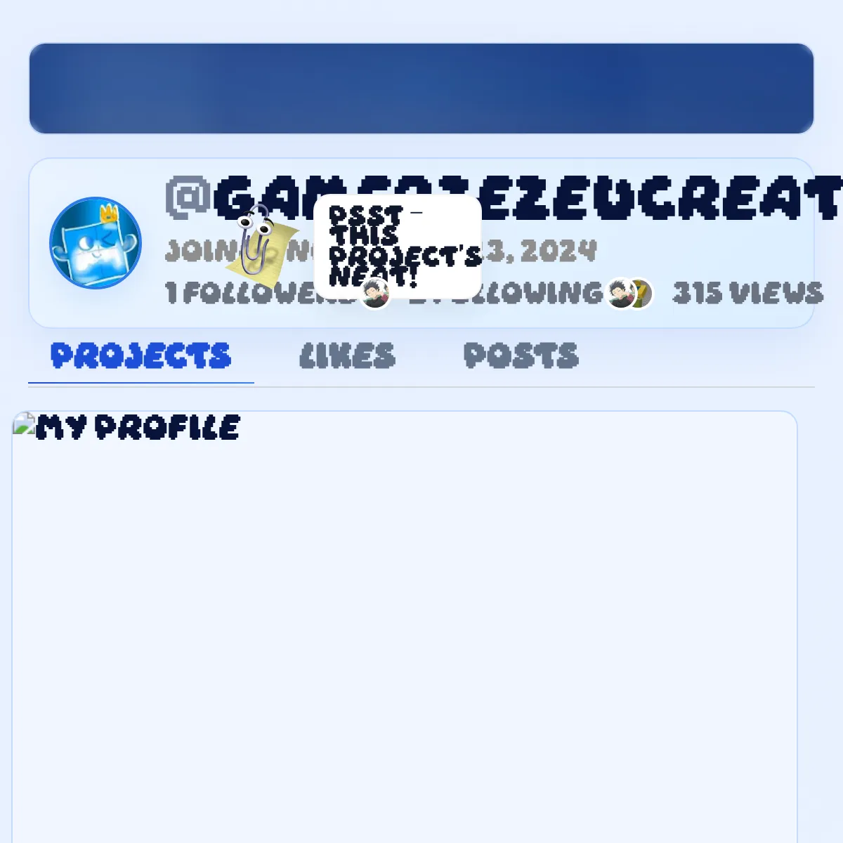 the project is loading