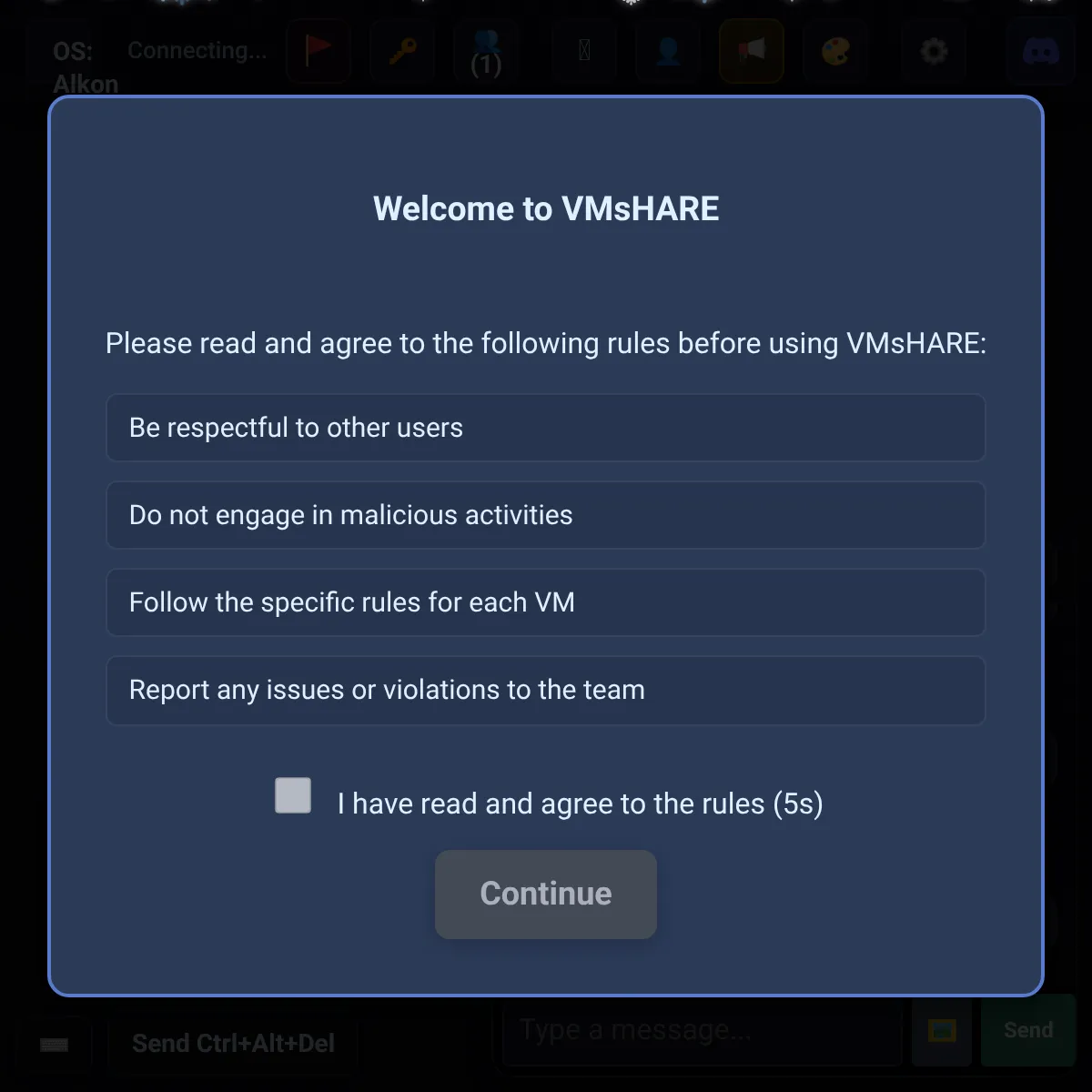 the project is loading