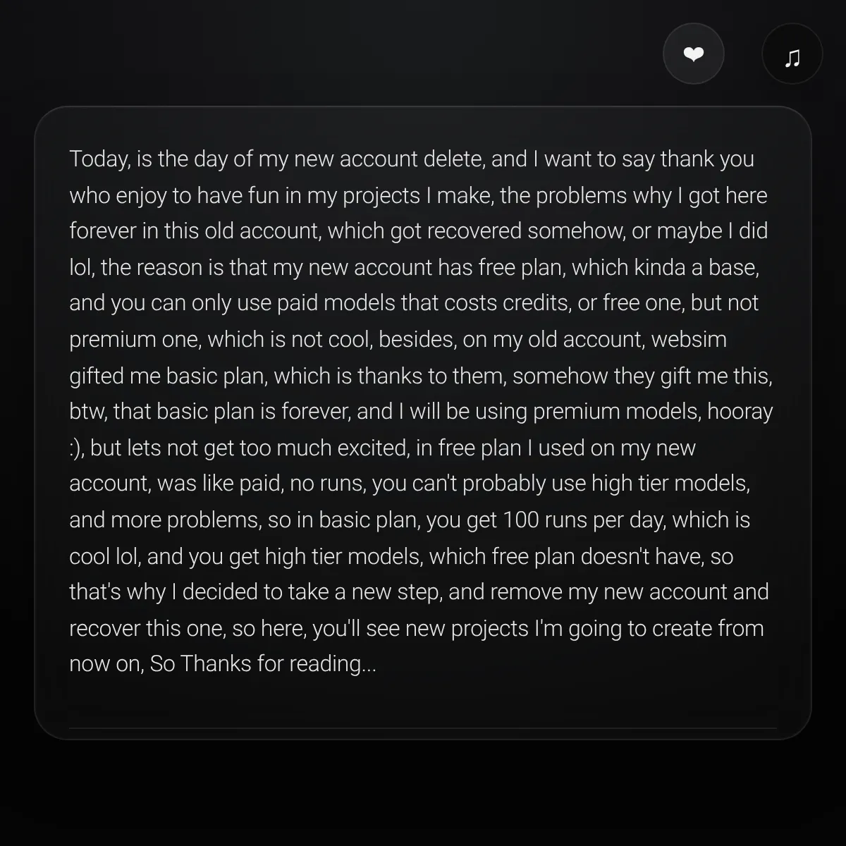 the project is loading