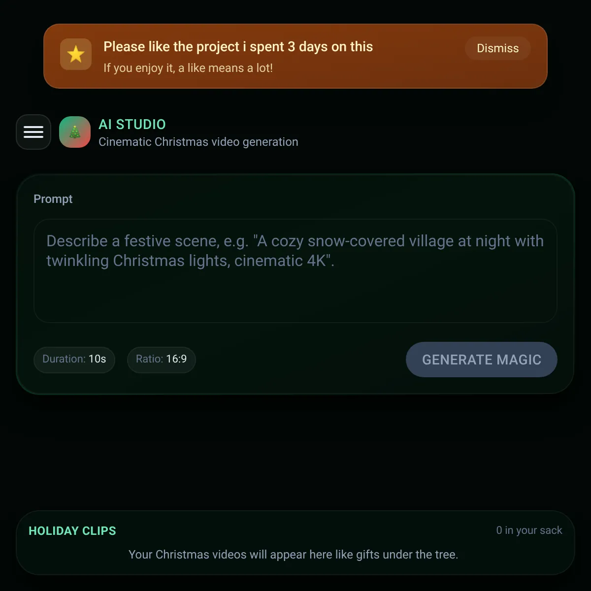 the project is loading