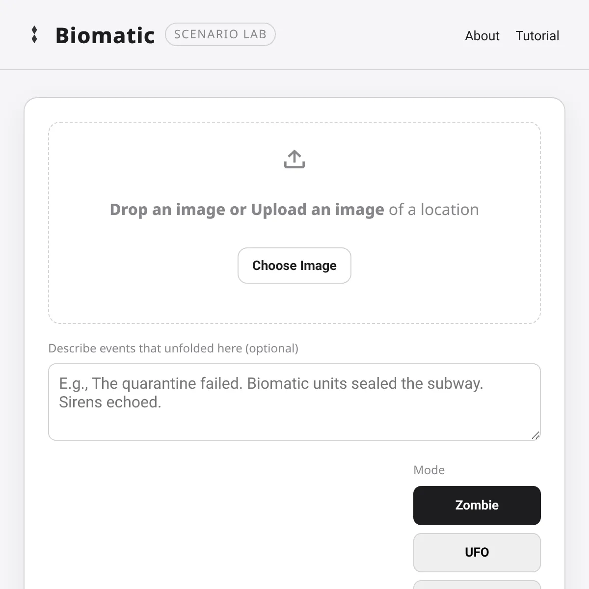 Biomatic // Natural Disaster Scenario Visualizer
