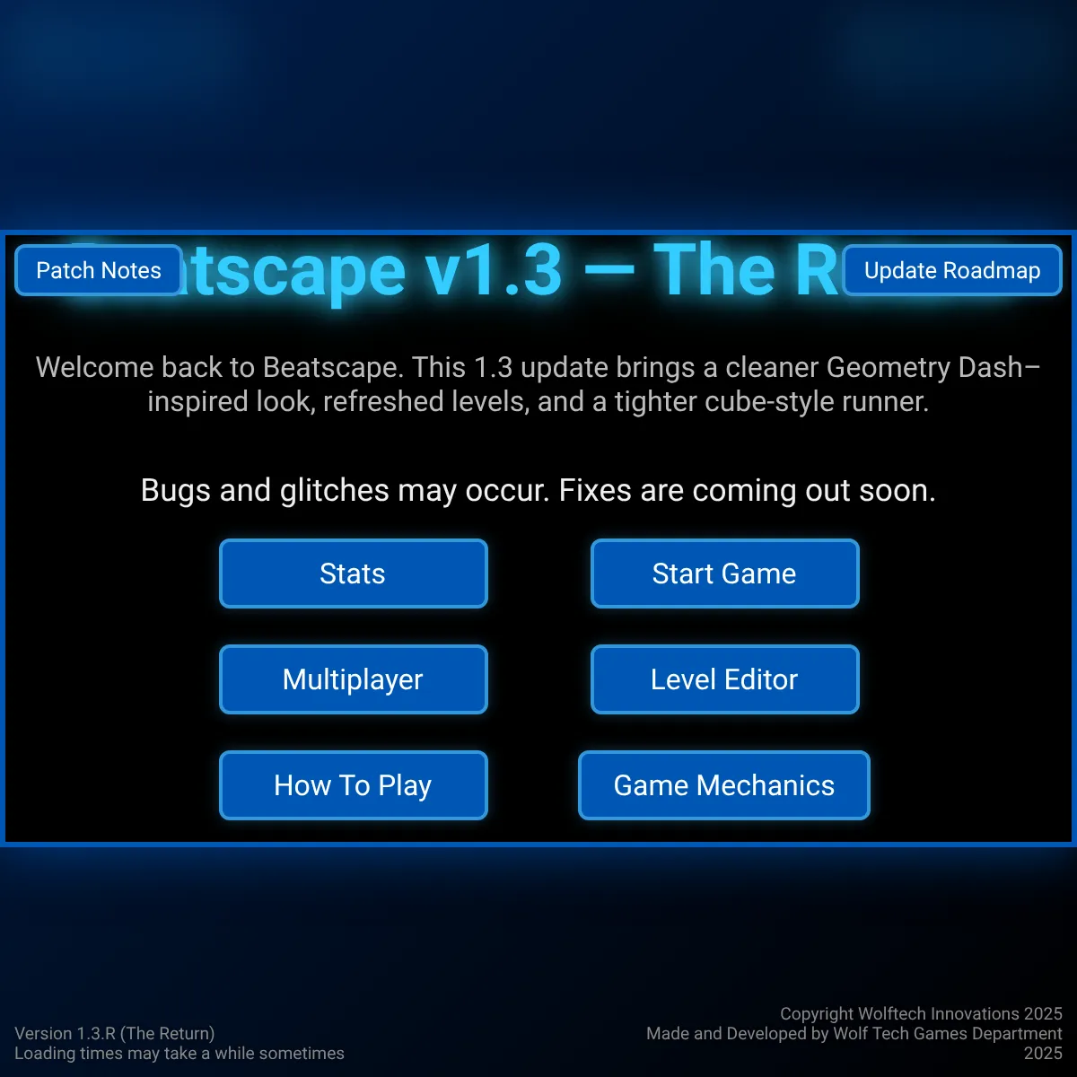 the project is loading