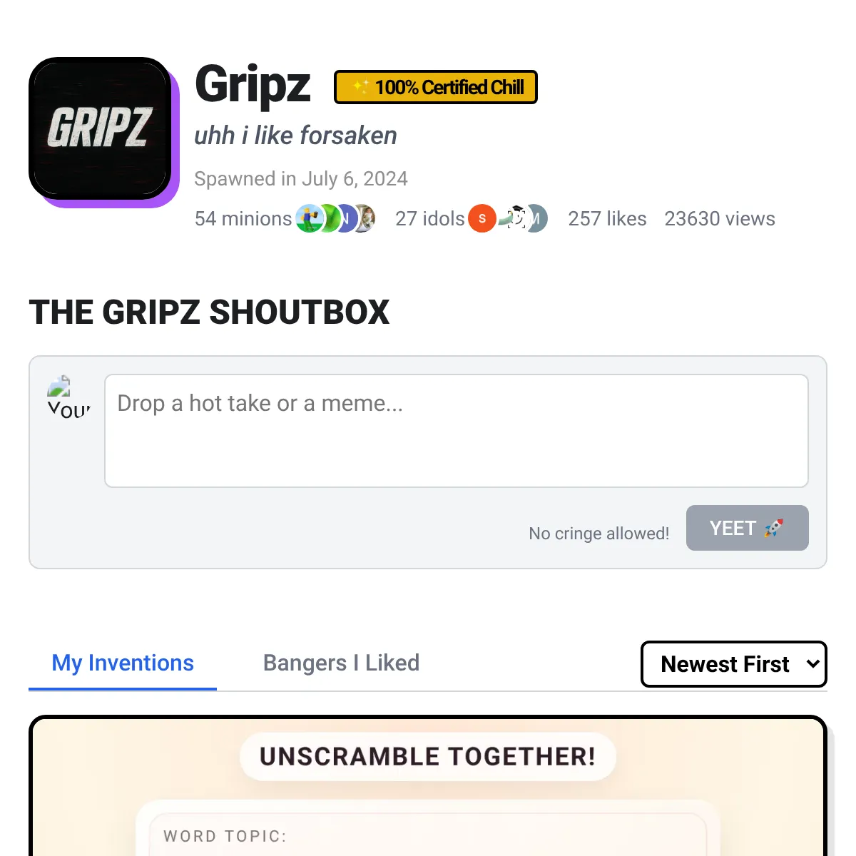 the project is loading