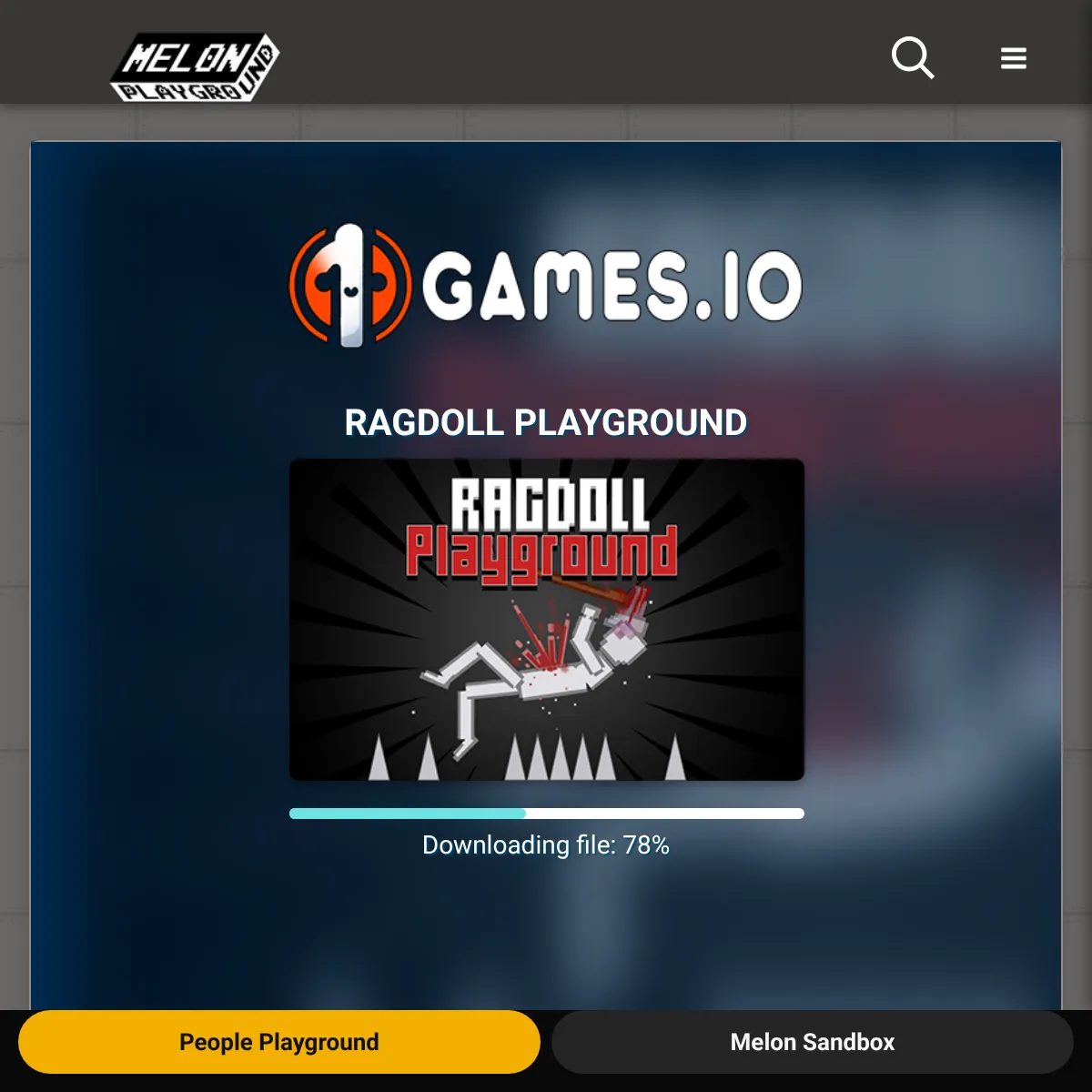 the project is loading