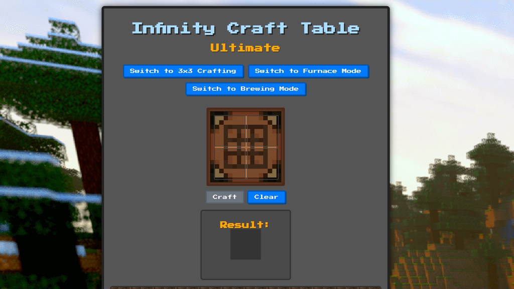 Infinity Craft Table but better