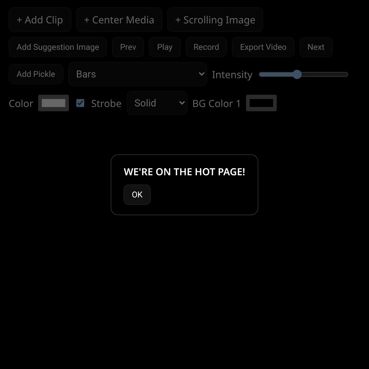 the project is loading