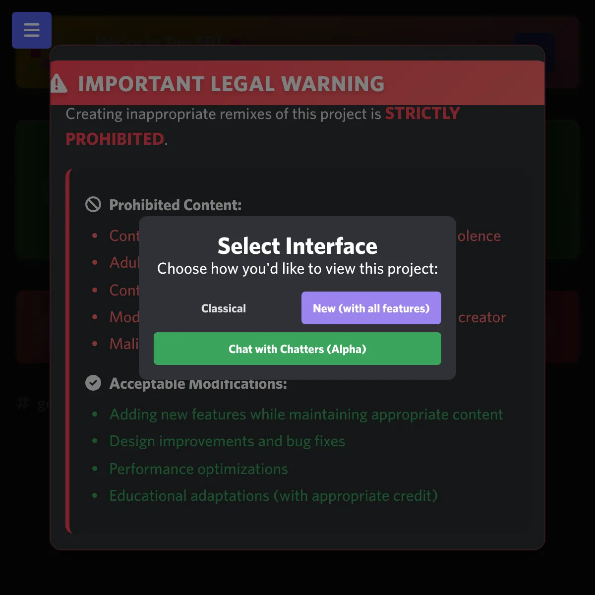 the project is loading