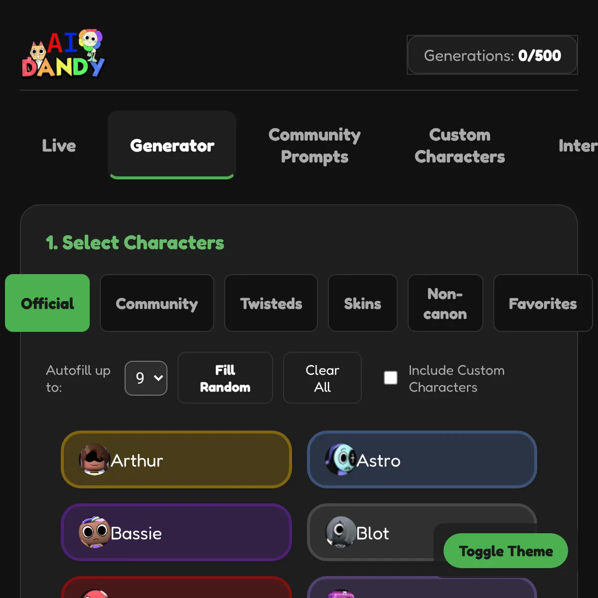 the project is loading