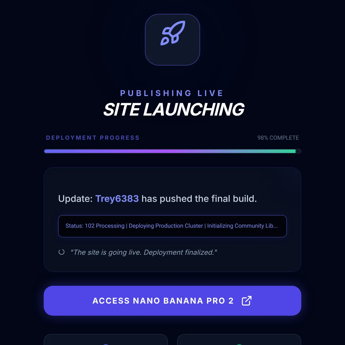 the project is loading