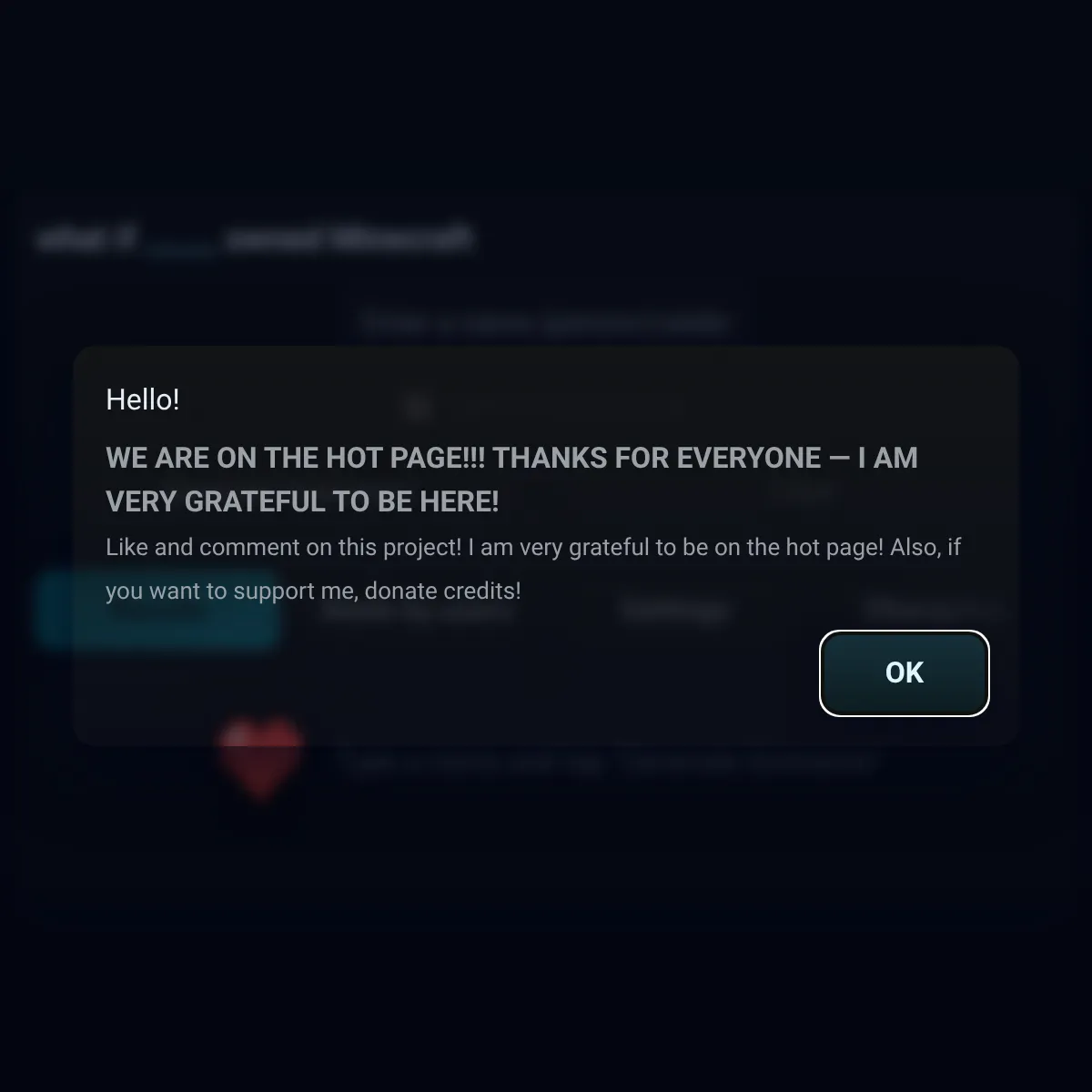 the project is loading