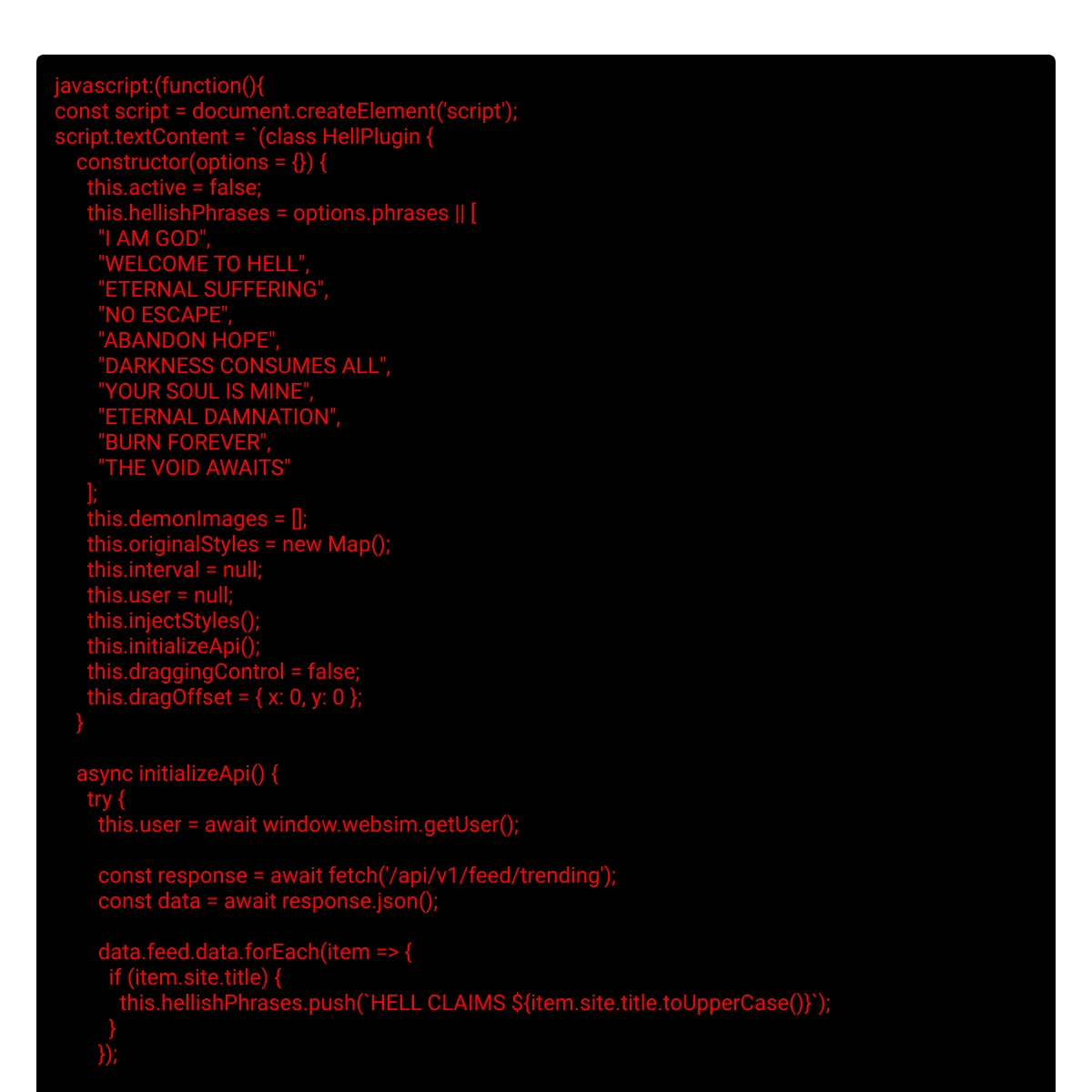 hell plugin