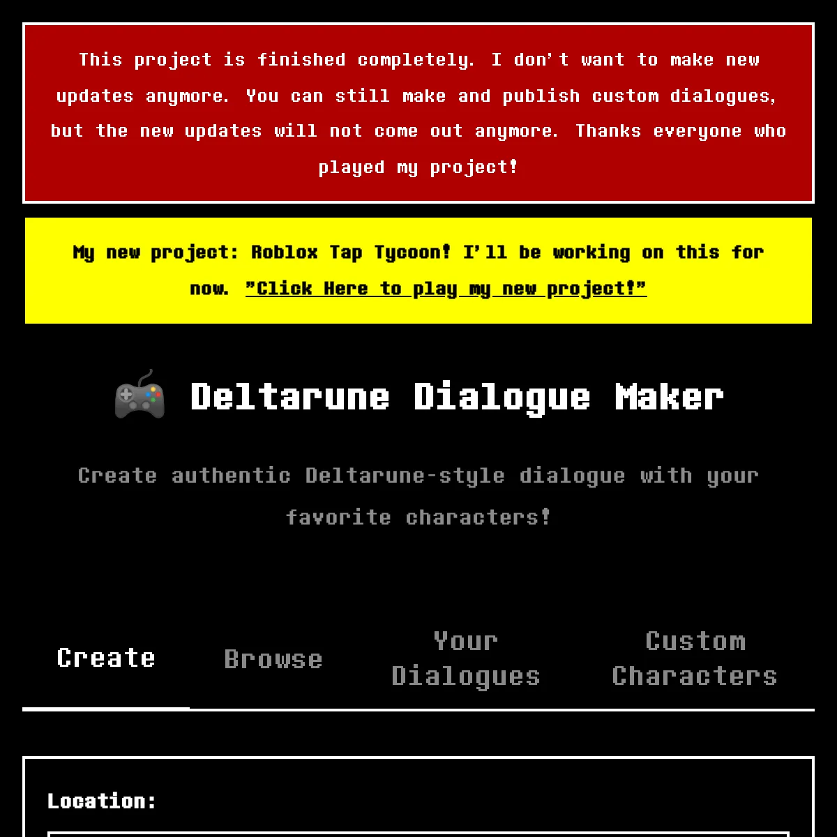 the project is loading