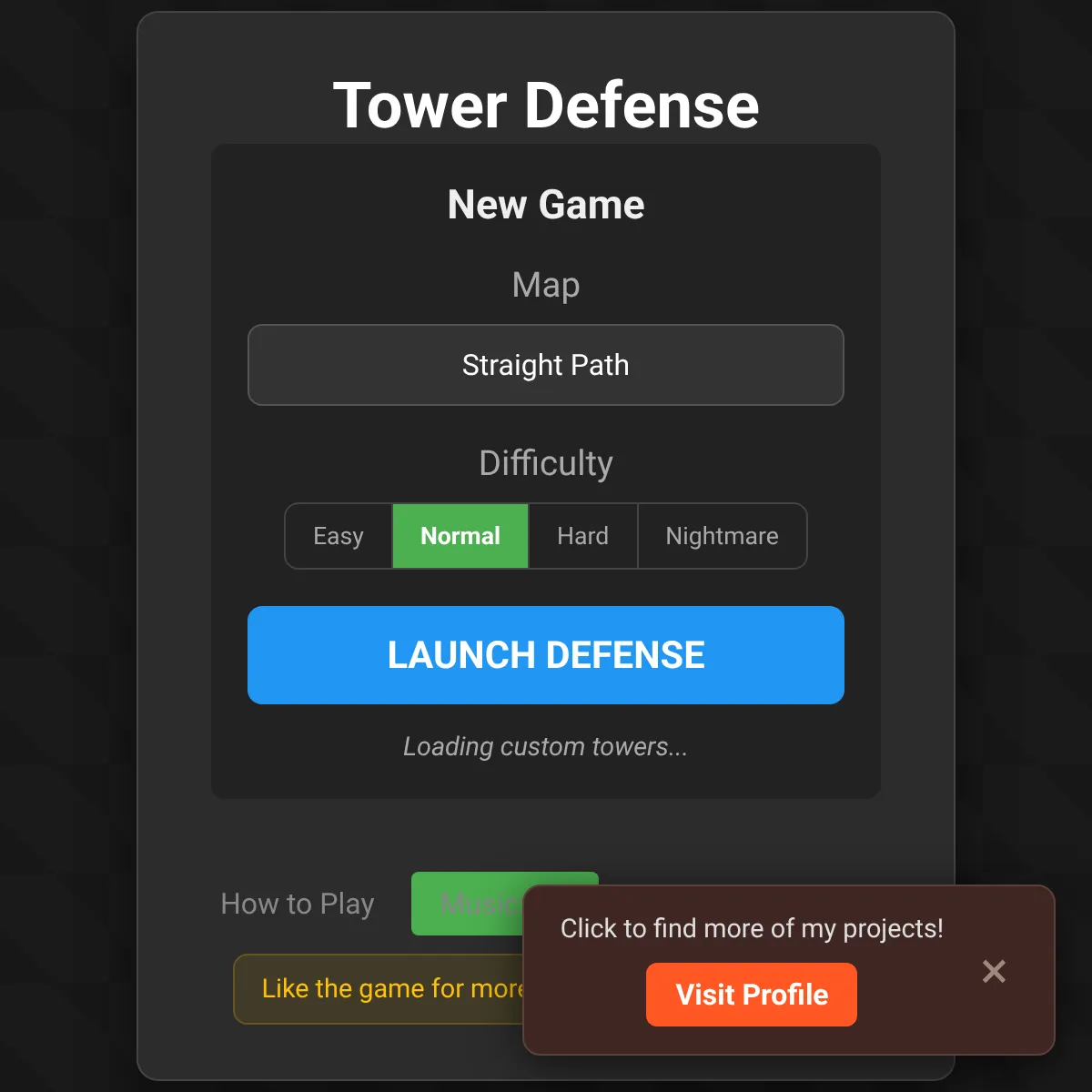 the project is loading