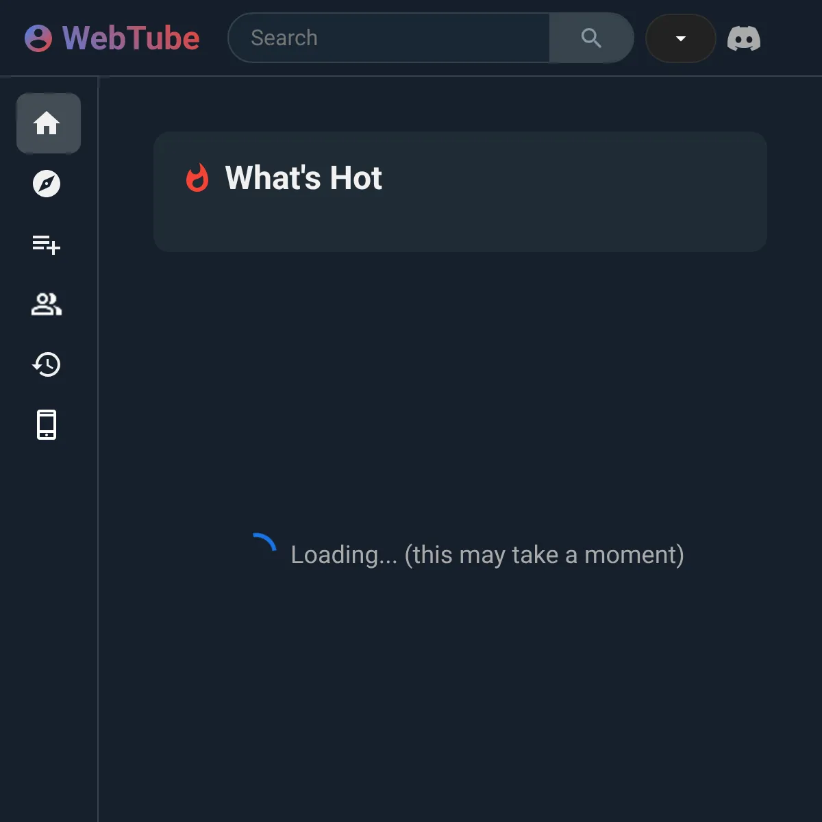 the project is loading
