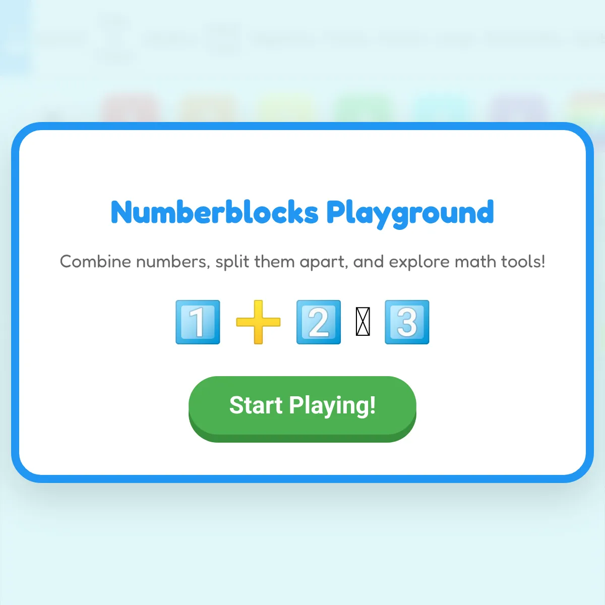 Numberblocks Playground
