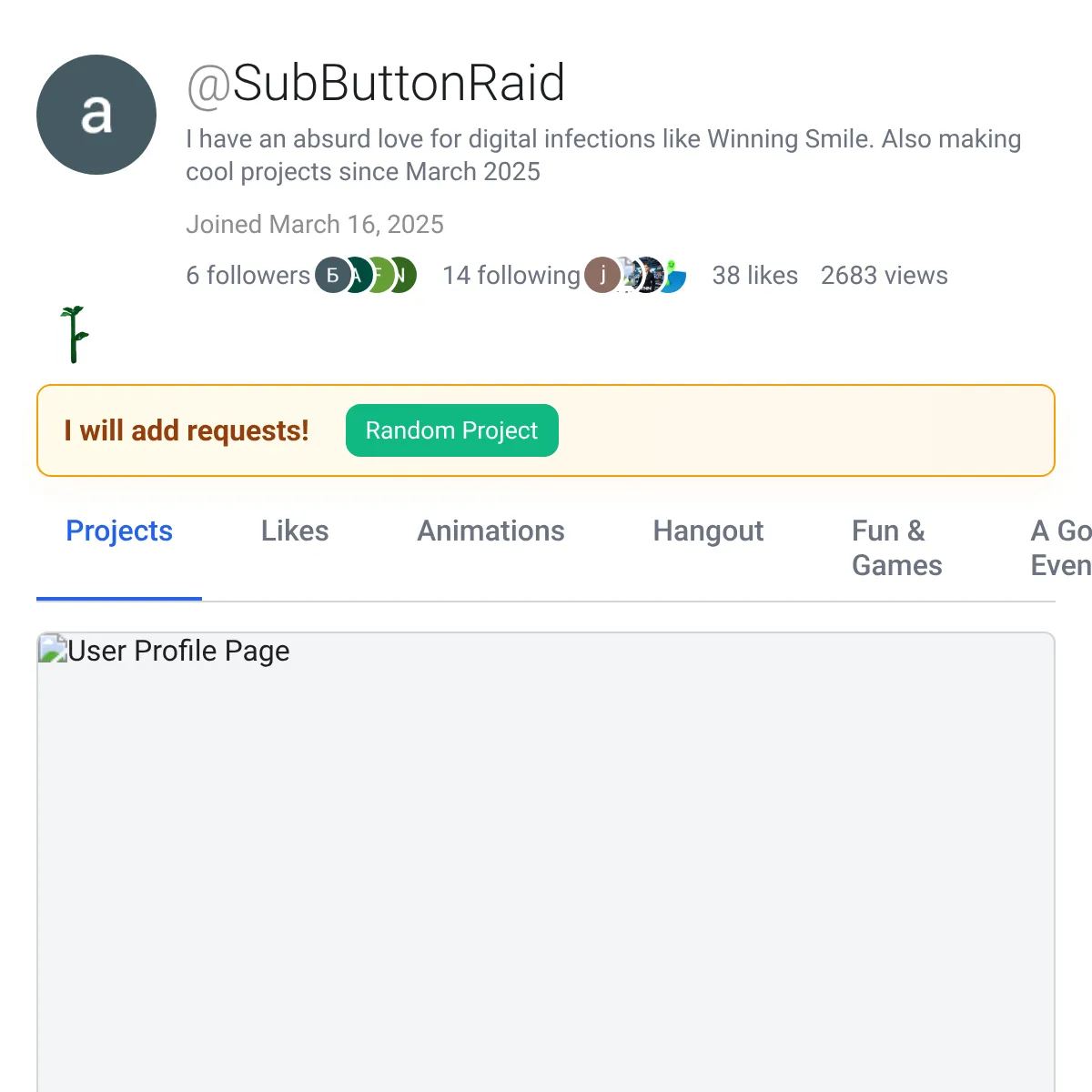 the project is loading