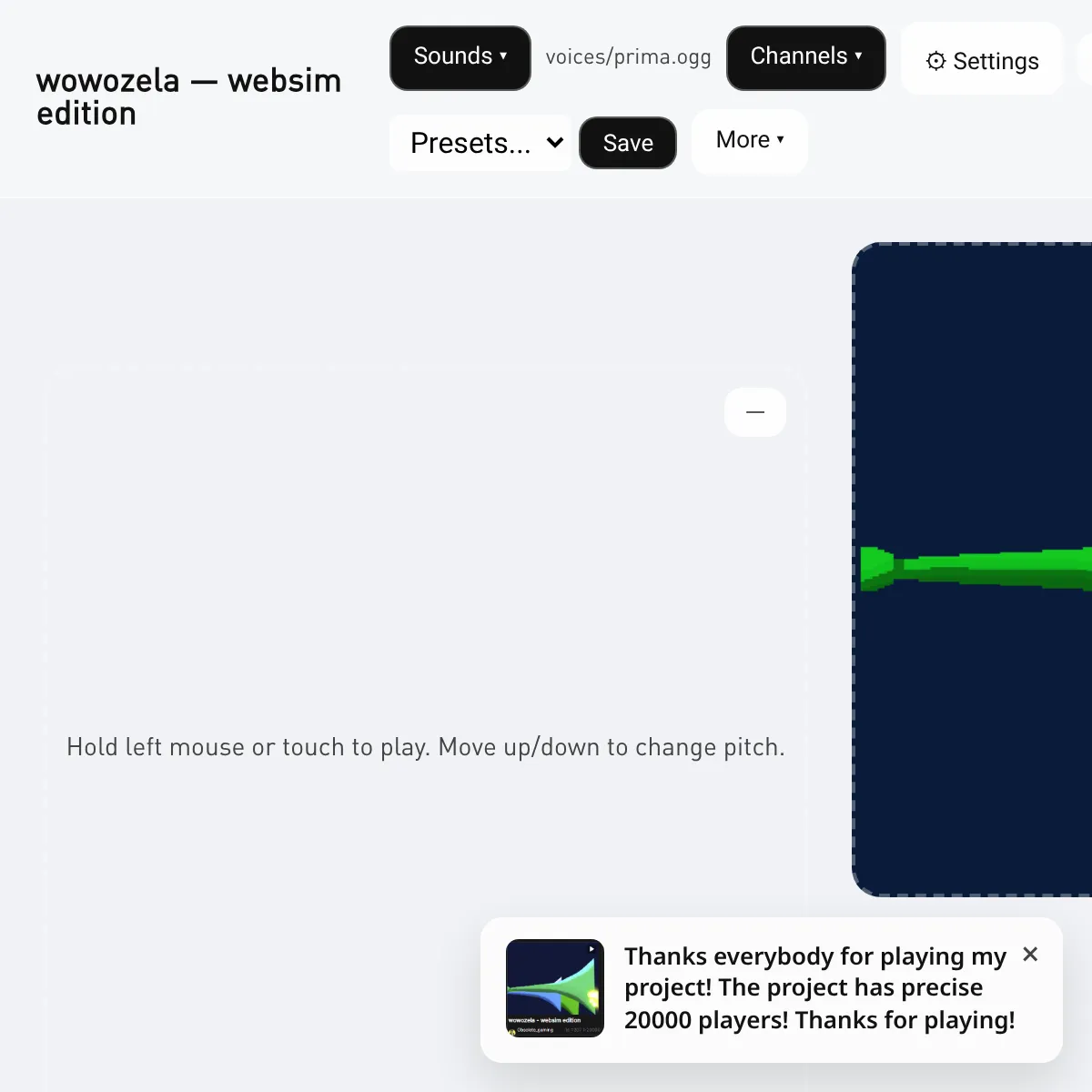 the project is loading