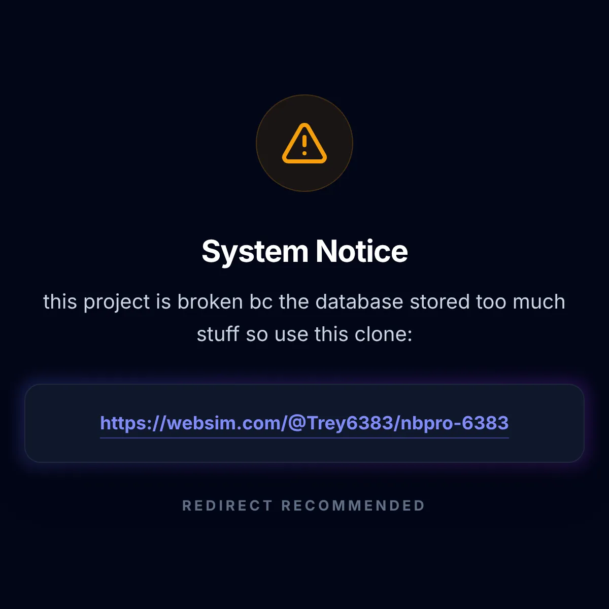 the project is loading