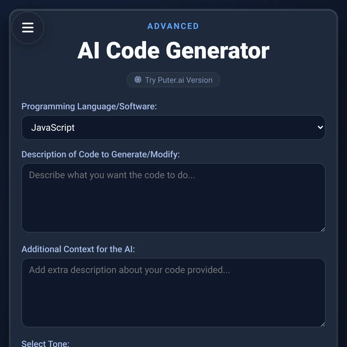 AI Code Generator