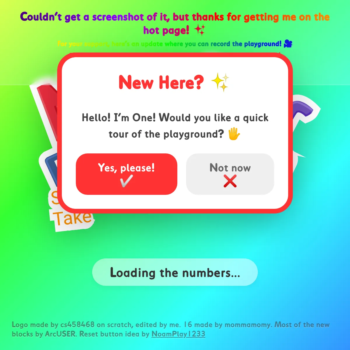 the project is loading