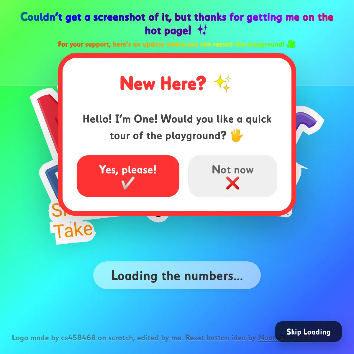 the project is loading