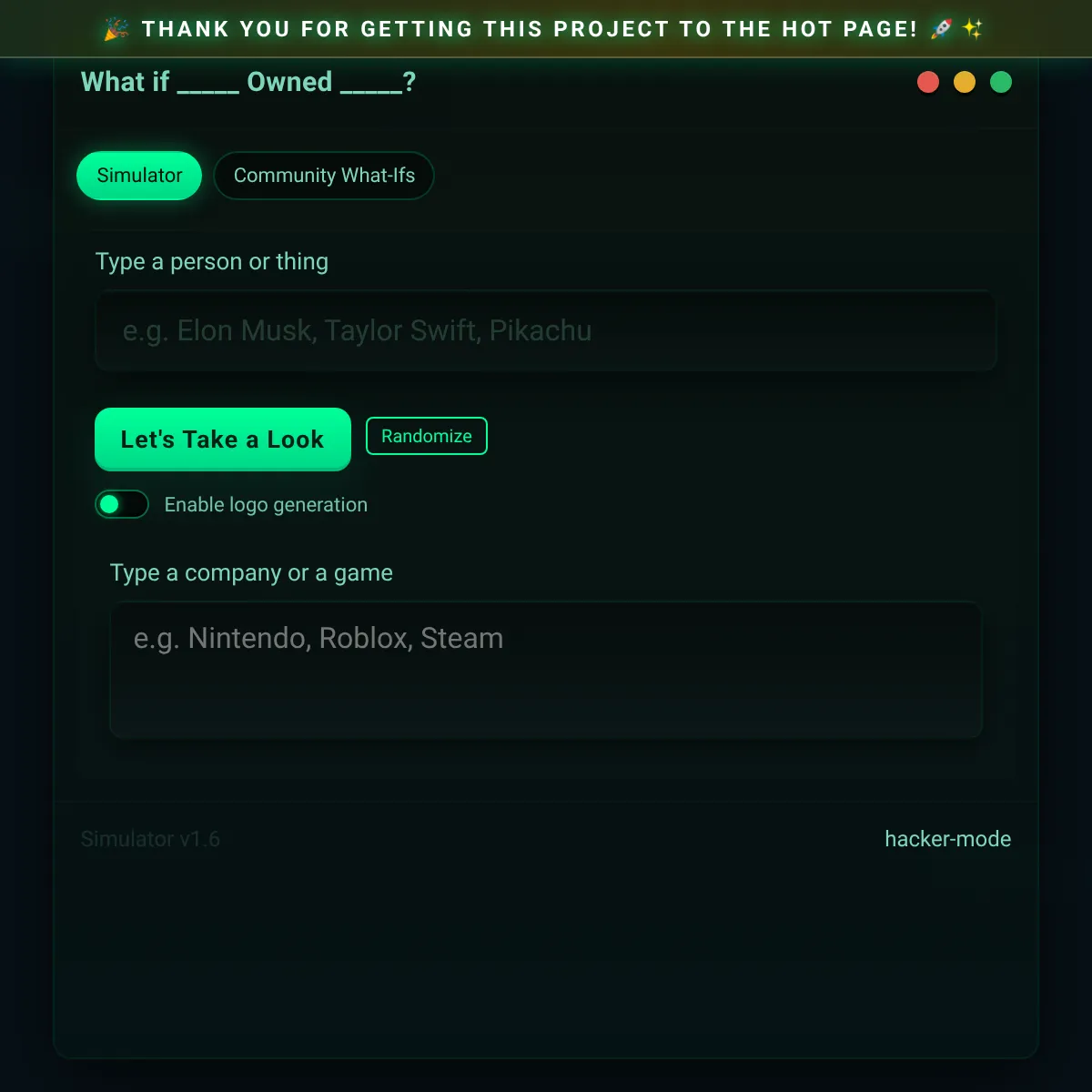 the project is loading