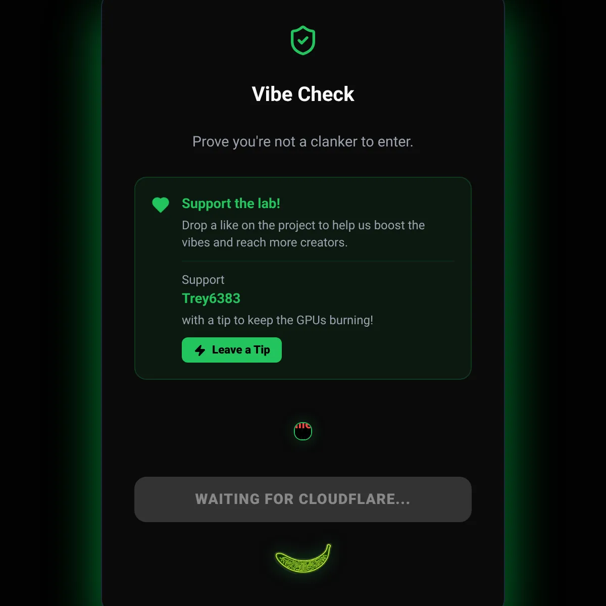 the project is loading